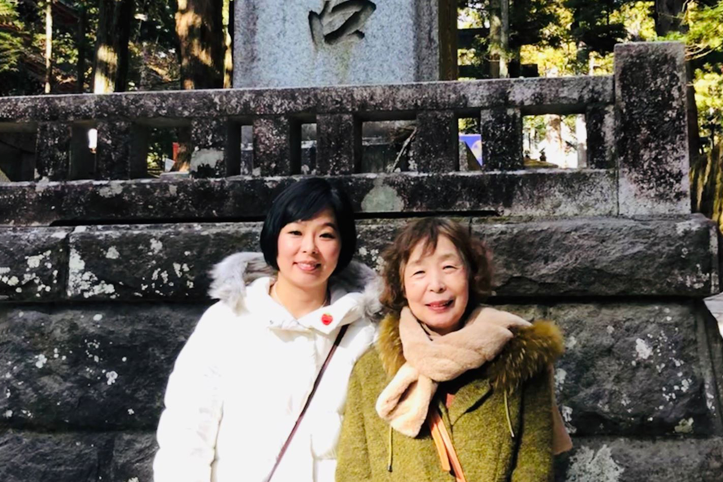 加藤ちほ-母と共に