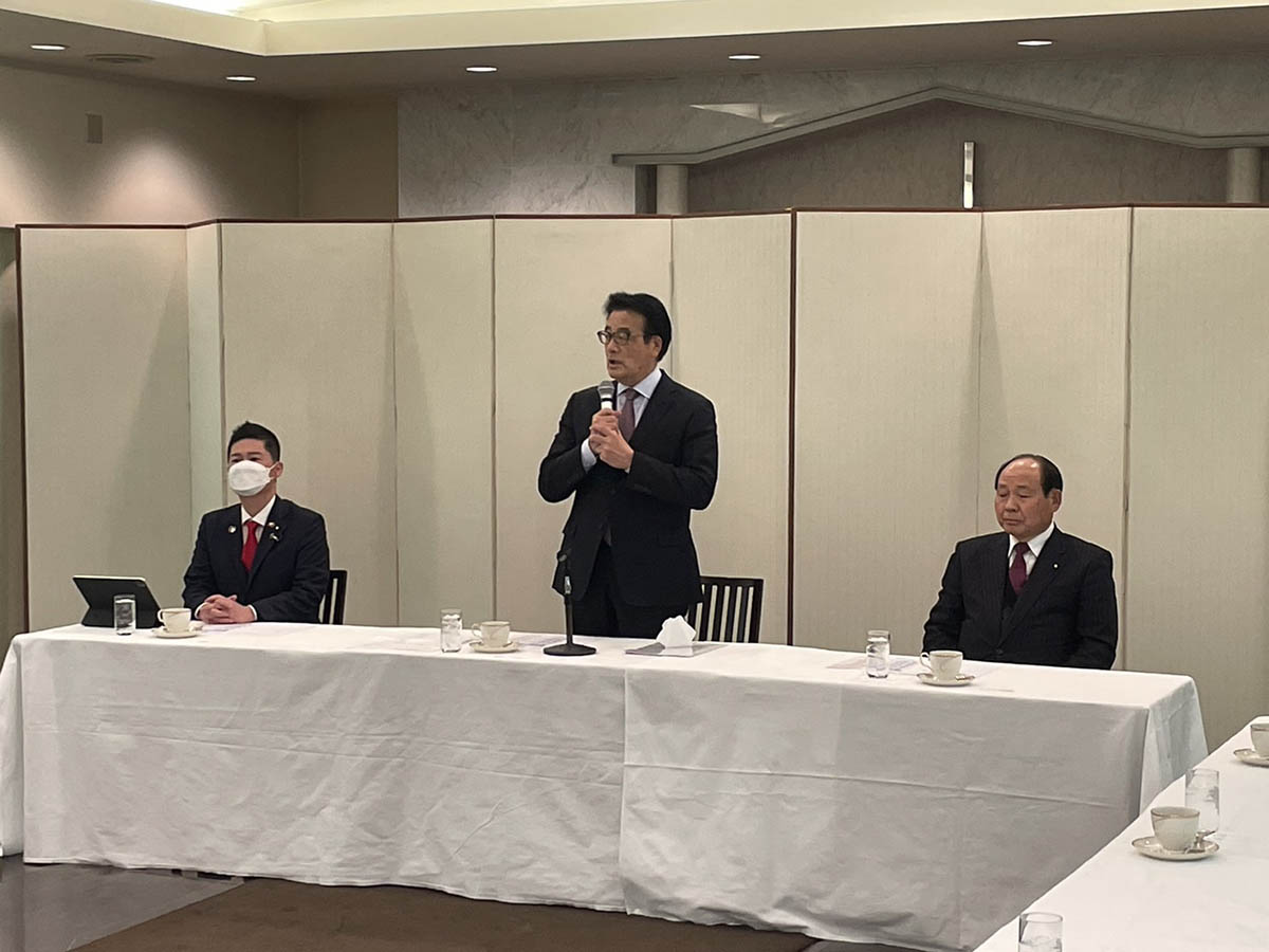 岡田克也幹事長来県 懇談会（2023年1月22日）